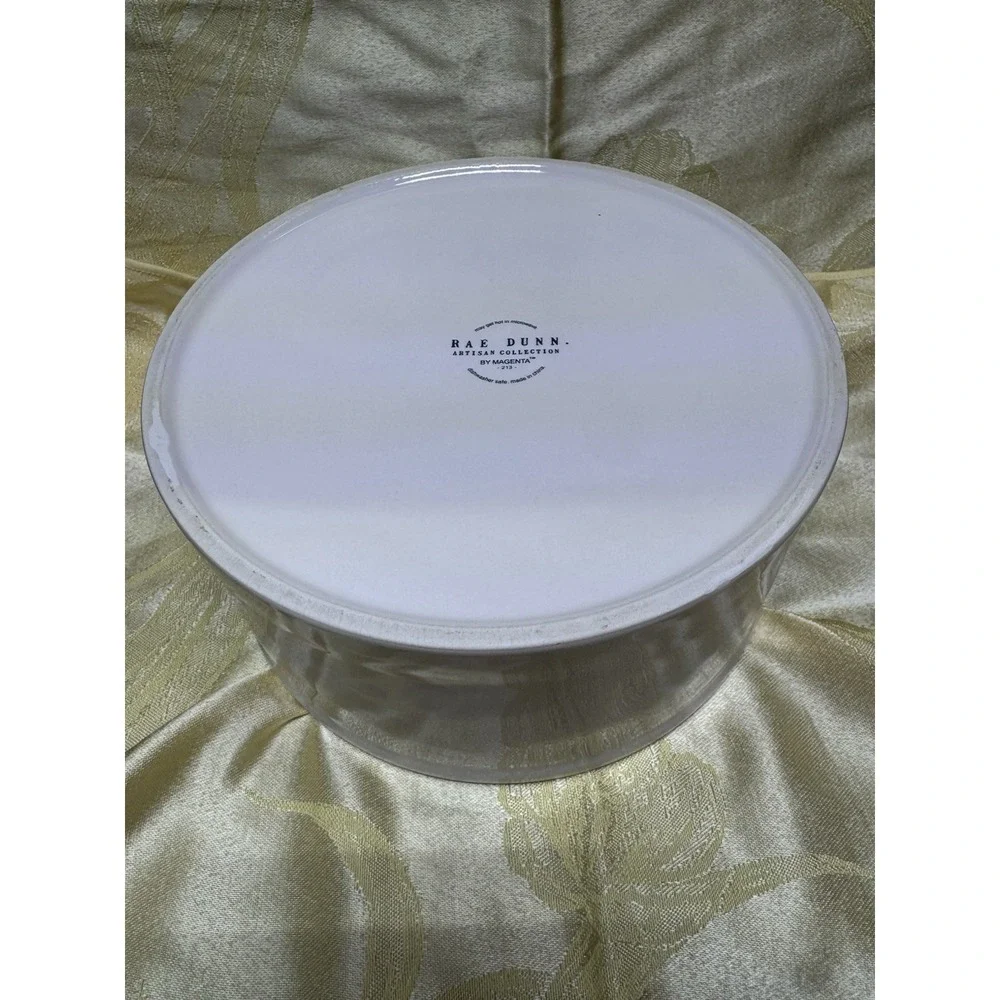 Rae Dunn Artisan Collection Tortilla Warmer Ceramic Canister with Lid – EUC!
